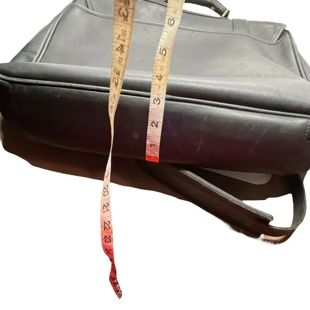 Messenger Bag Vintage Eddie Bauer Unisex Black Distressed Adjustable Strap